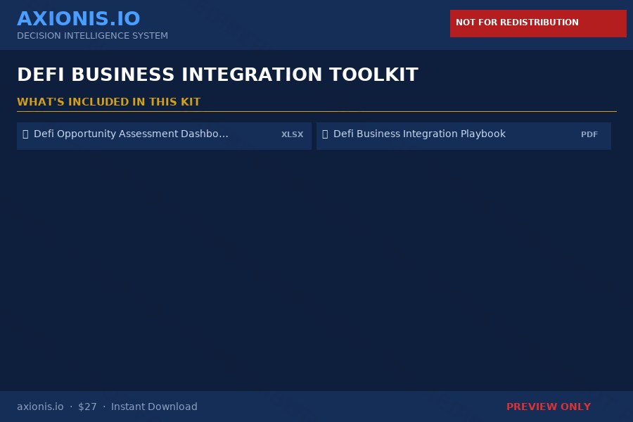 Preview 1 of DeFi Business Integration Toolkit