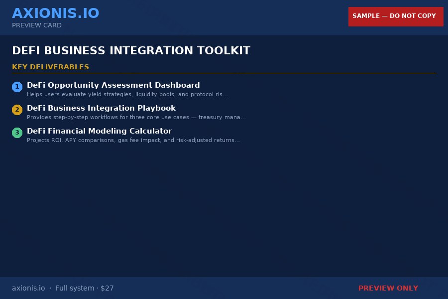 Preview 2 of DeFi Business Integration Toolkit