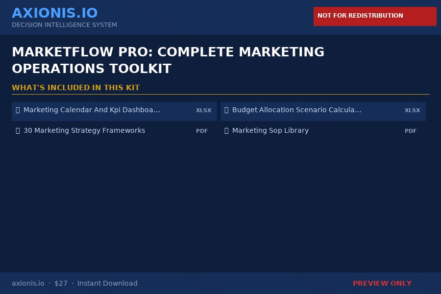 Preview 1 of MarketFlow Pro: Complete Marketing Operations Toolkit