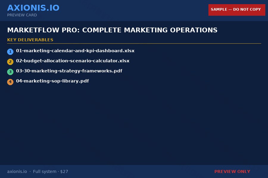 Preview 2 of MarketFlow Pro: Complete Marketing Operations Toolkit