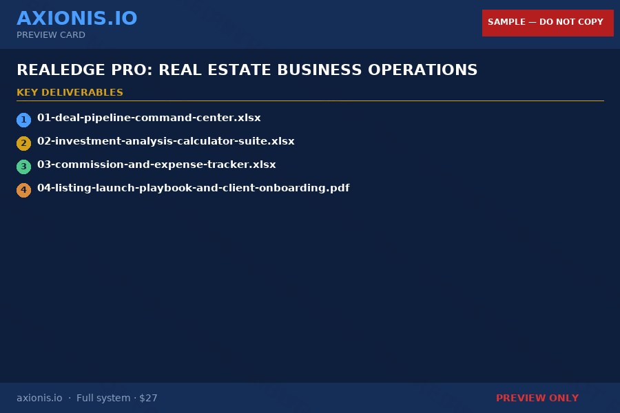 Preview 2 of RealEdge Pro: Real Estate Business Operations Toolkit