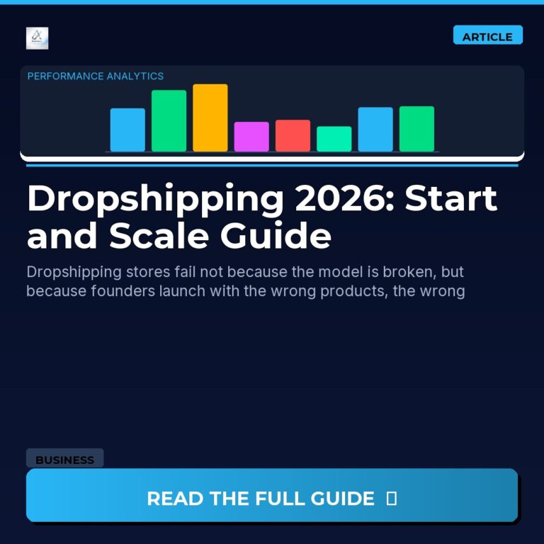 Dropshipping 2026: Start and Scale Guide