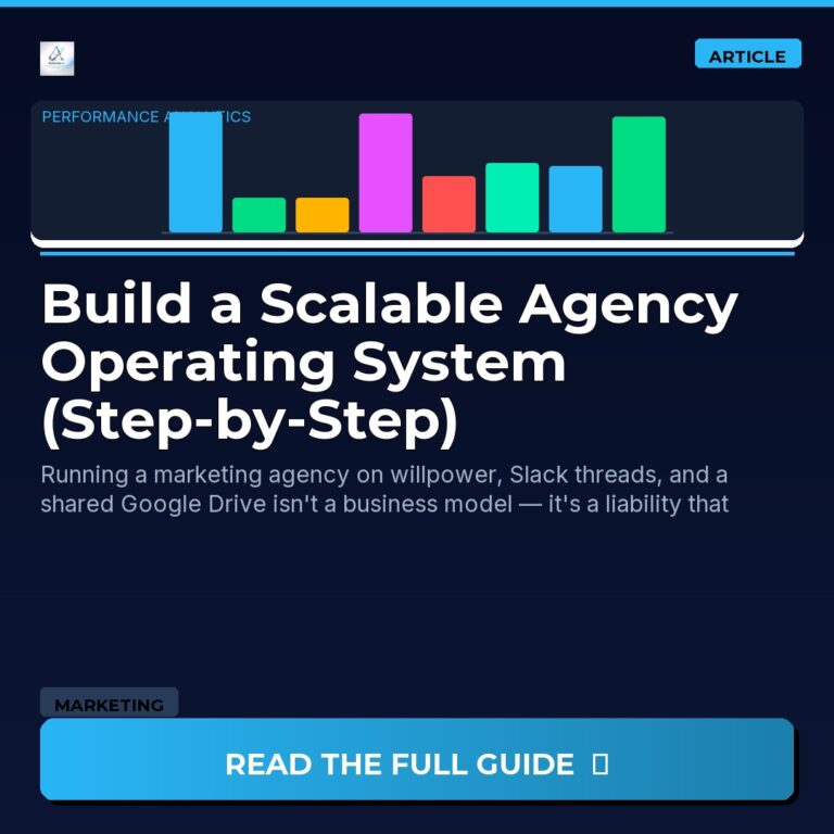 Build a Scalable Agency Operating System (Step-by-Step)