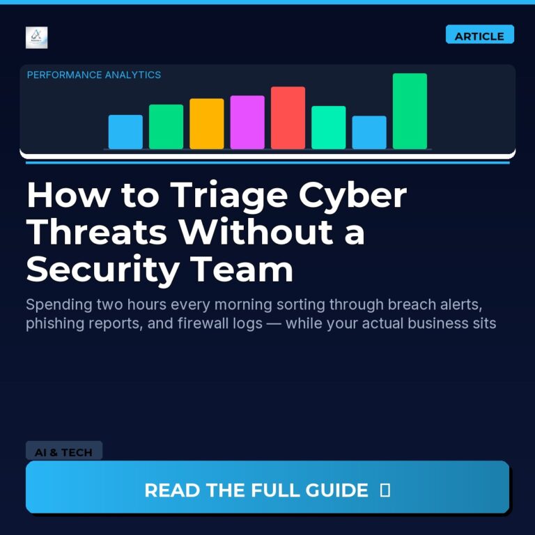 How to Triage Cyber Threats Without a Security Team