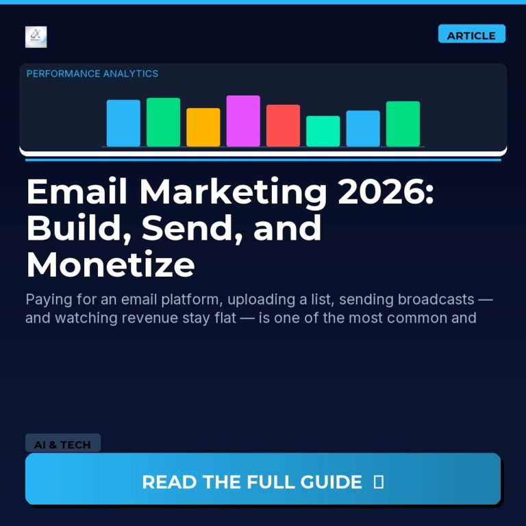 Email Marketing 2026: Build, Send, and Monetize