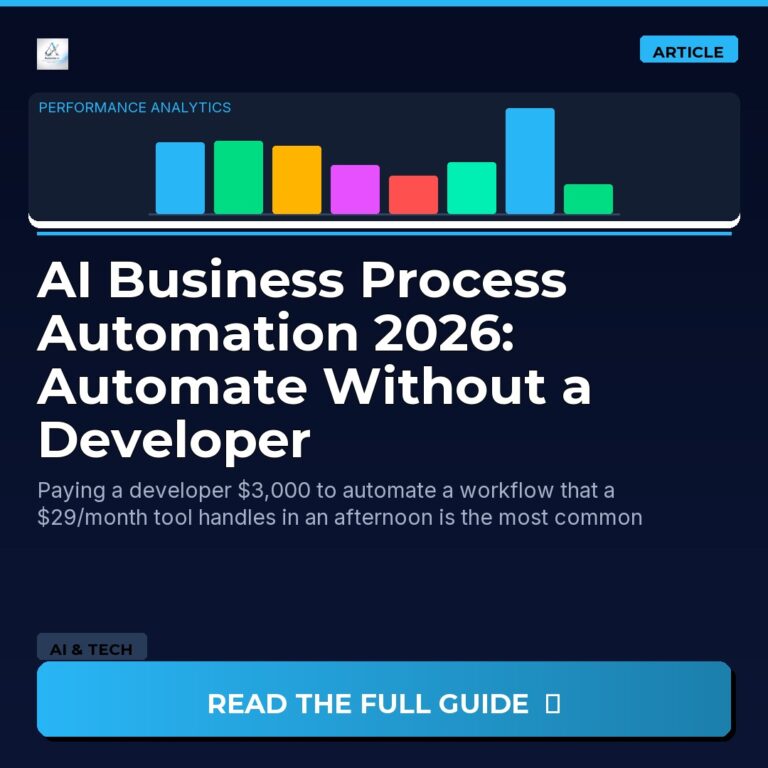AI Business Process Automation 2026: Automate Without a Developer