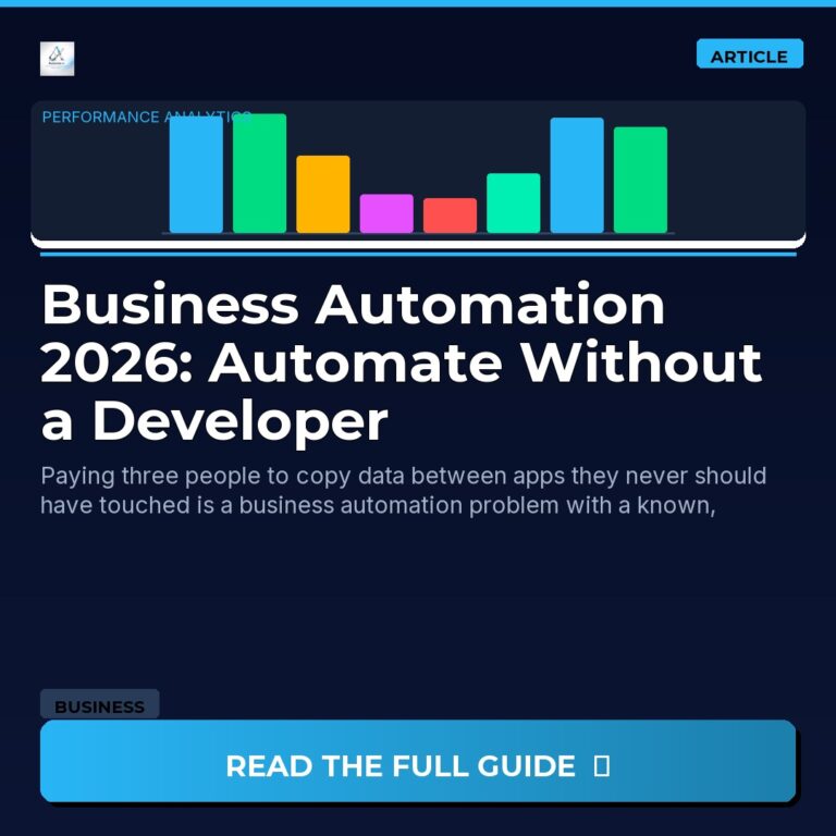 Business Automation 2026: Automate Without a Developer