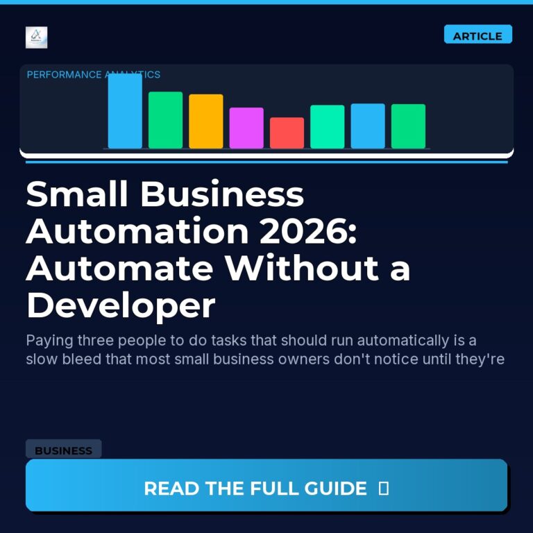 Small Business Automation 2026: Automate Without a Developer