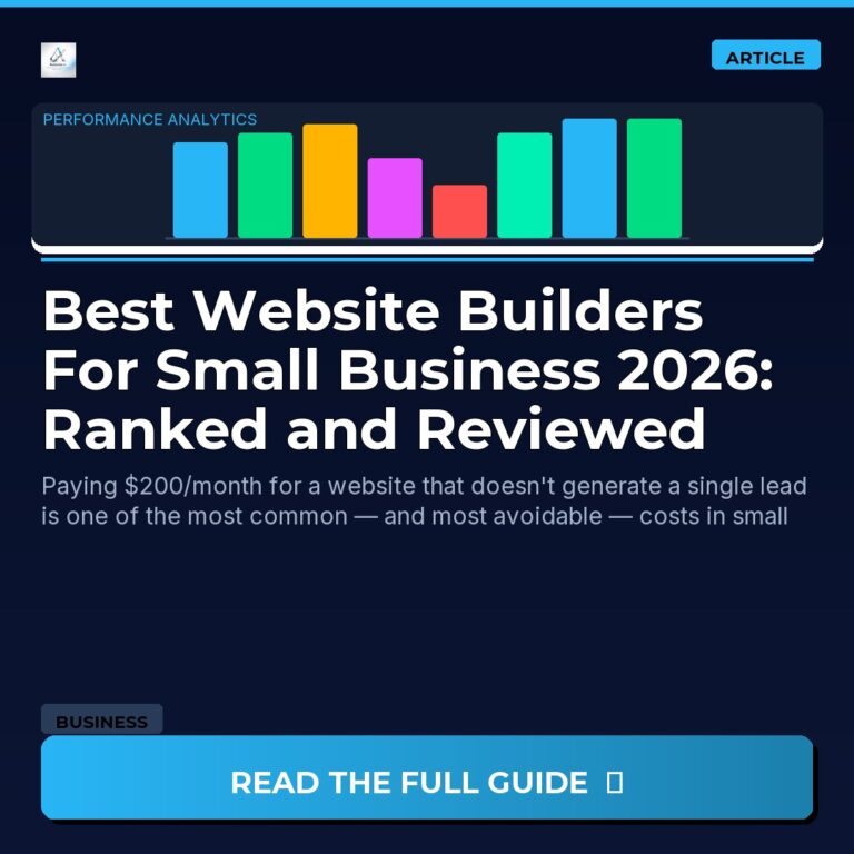 Best Website Builders For Small Business 2026: Ranked and Reviewed