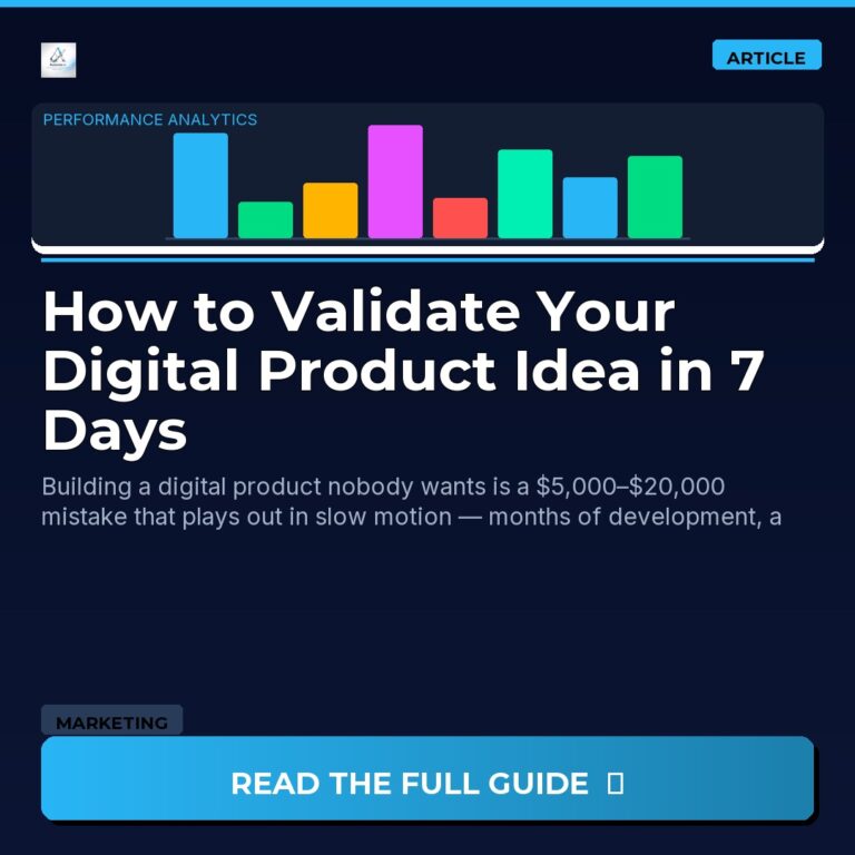 How to Validate Your Digital Product Idea in 7 Days