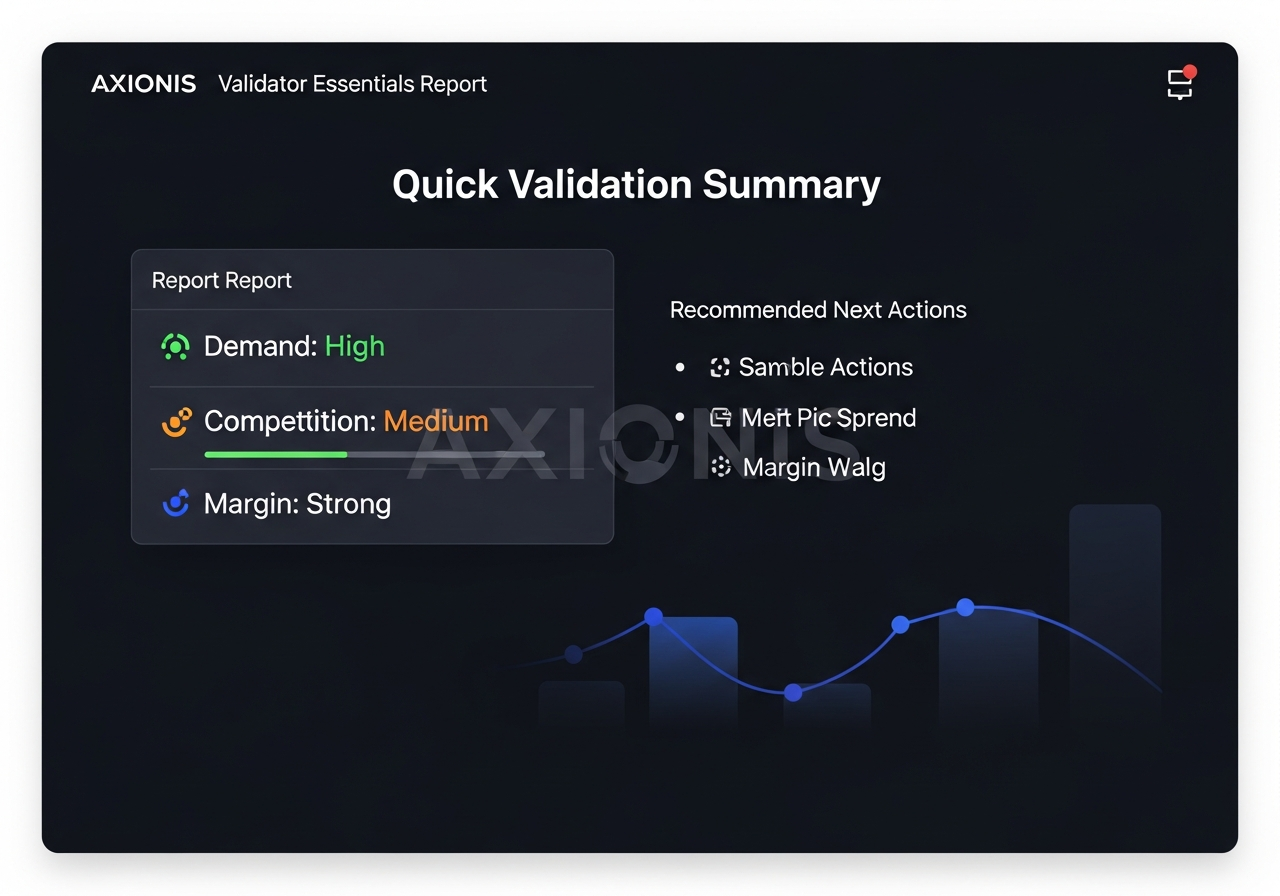 Axionis Validator — Essentials Report preview 1
